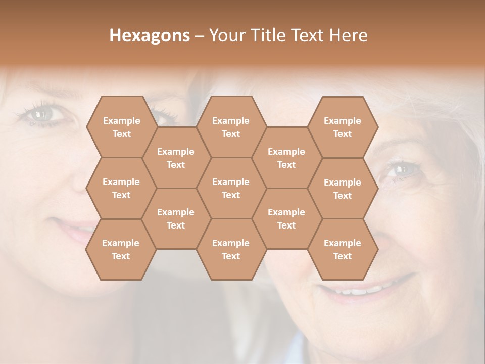 People White Hair Caucasian PowerPoint Template