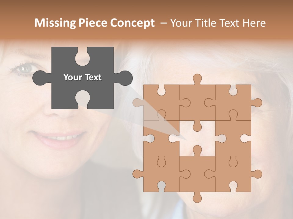 People White Hair Caucasian PowerPoint Template