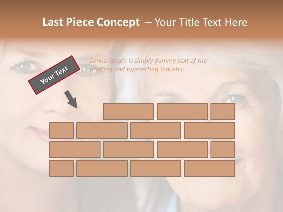 People White Hair Caucasian PowerPoint Template