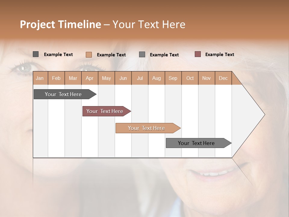 People White Hair Caucasian PowerPoint Template