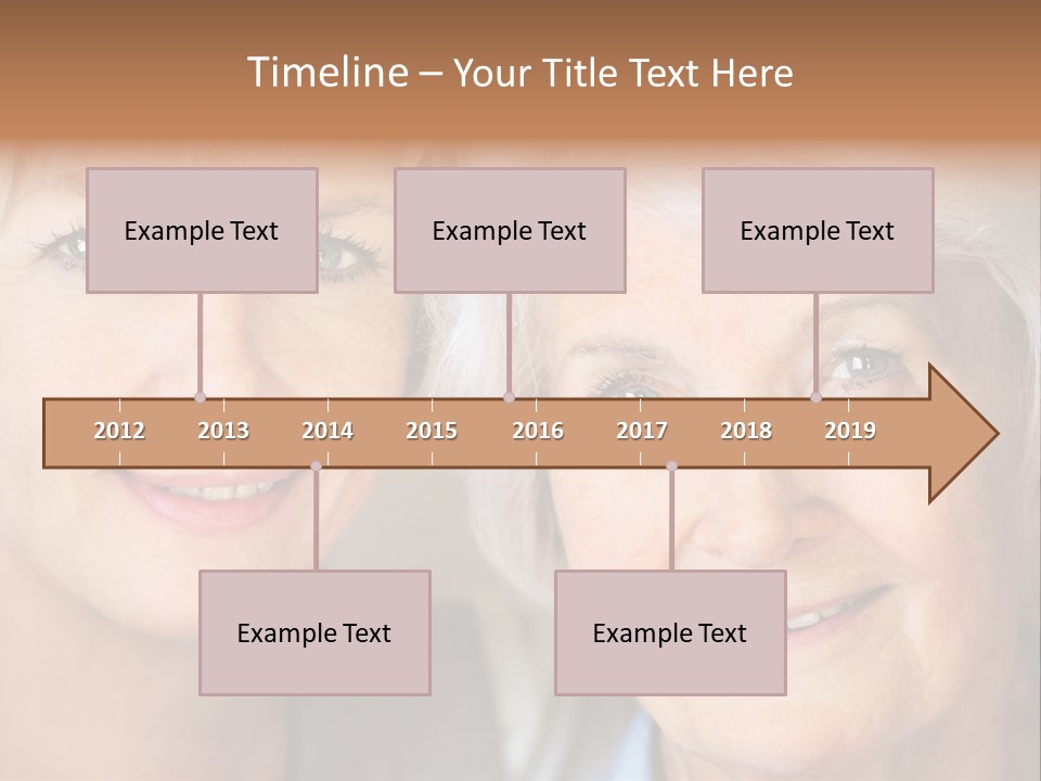 People White Hair Caucasian PowerPoint Template