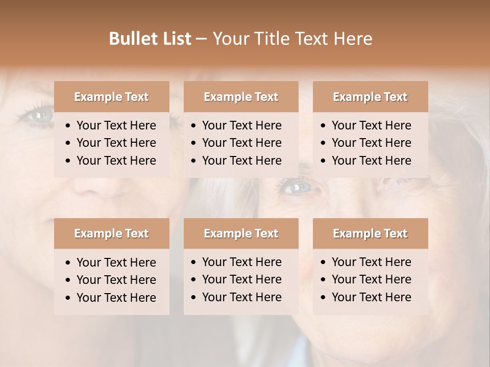 People White Hair Caucasian PowerPoint Template