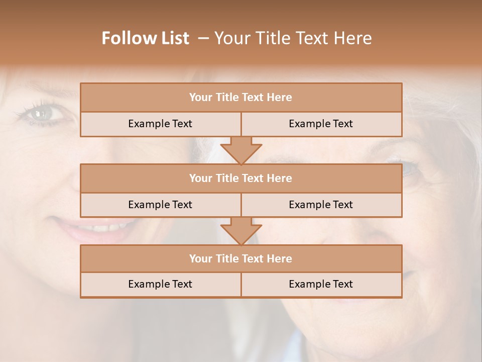 People White Hair Caucasian PowerPoint Template
