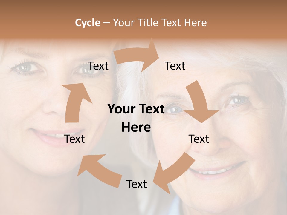 People White Hair Caucasian PowerPoint Template