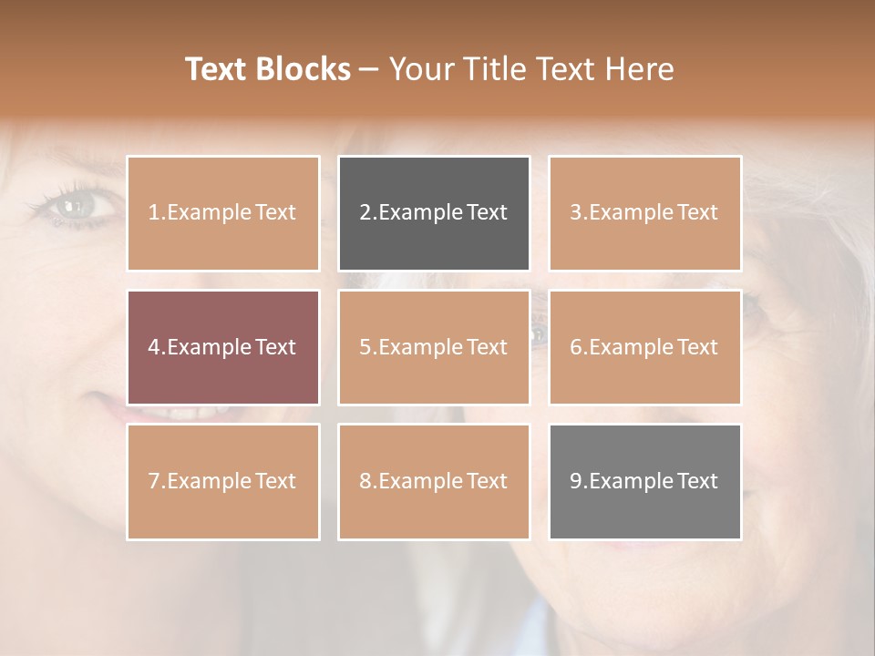 People White Hair Caucasian PowerPoint Template