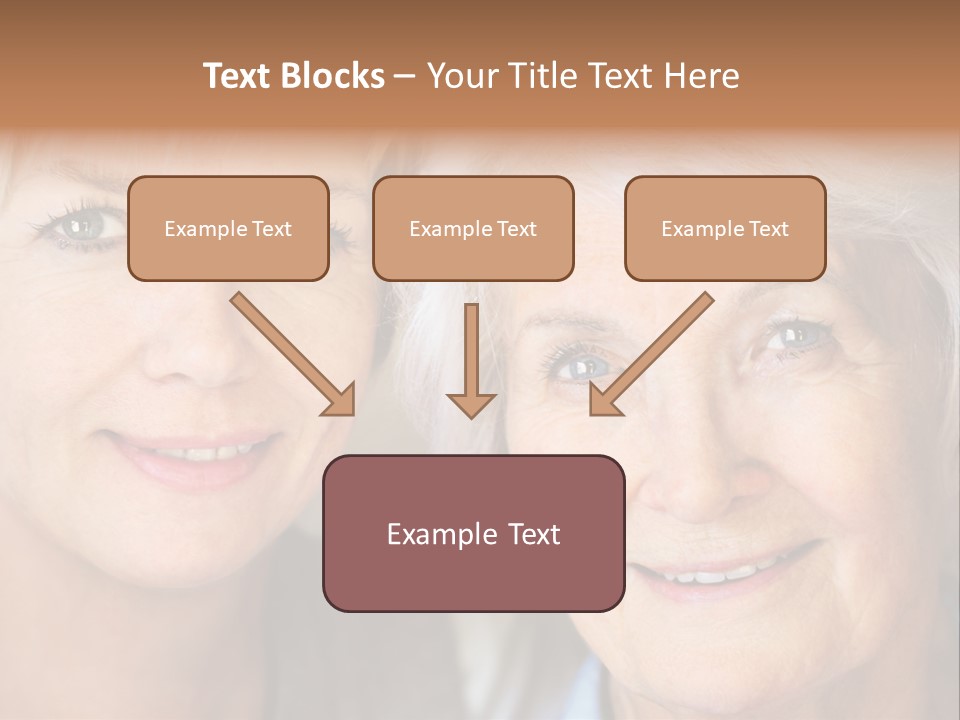 People White Hair Caucasian PowerPoint Template