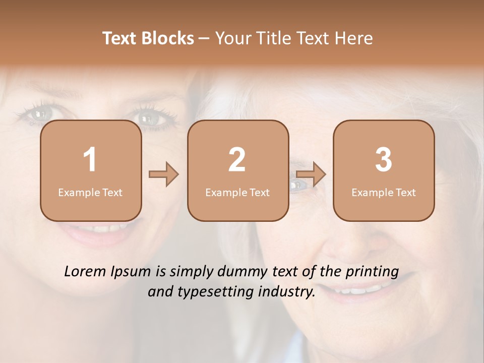 People White Hair Caucasian PowerPoint Template