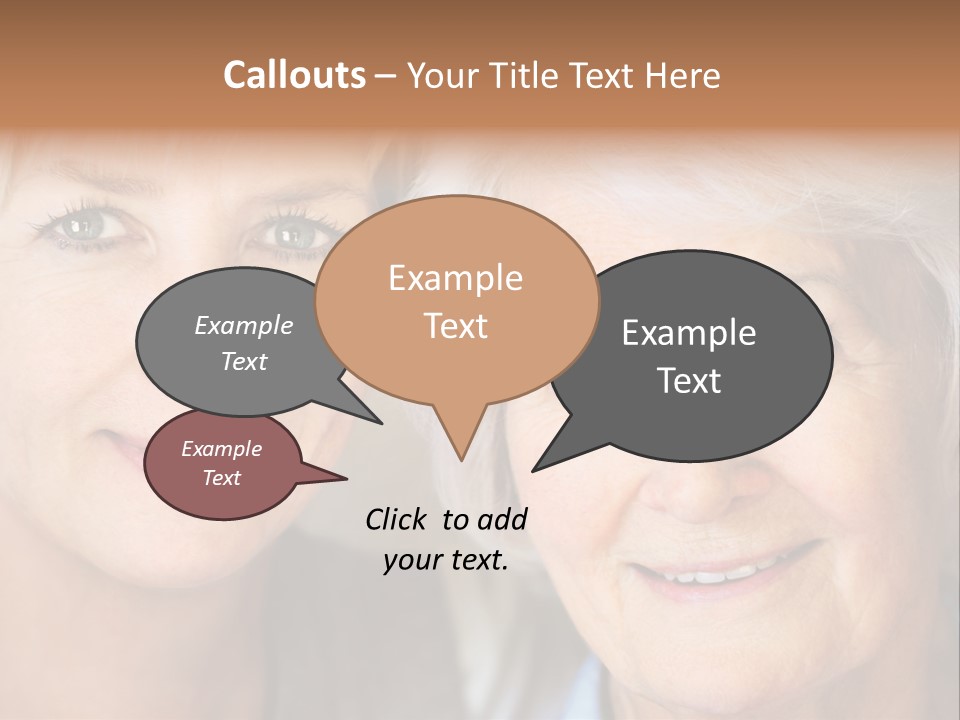 People White Hair Caucasian PowerPoint Template