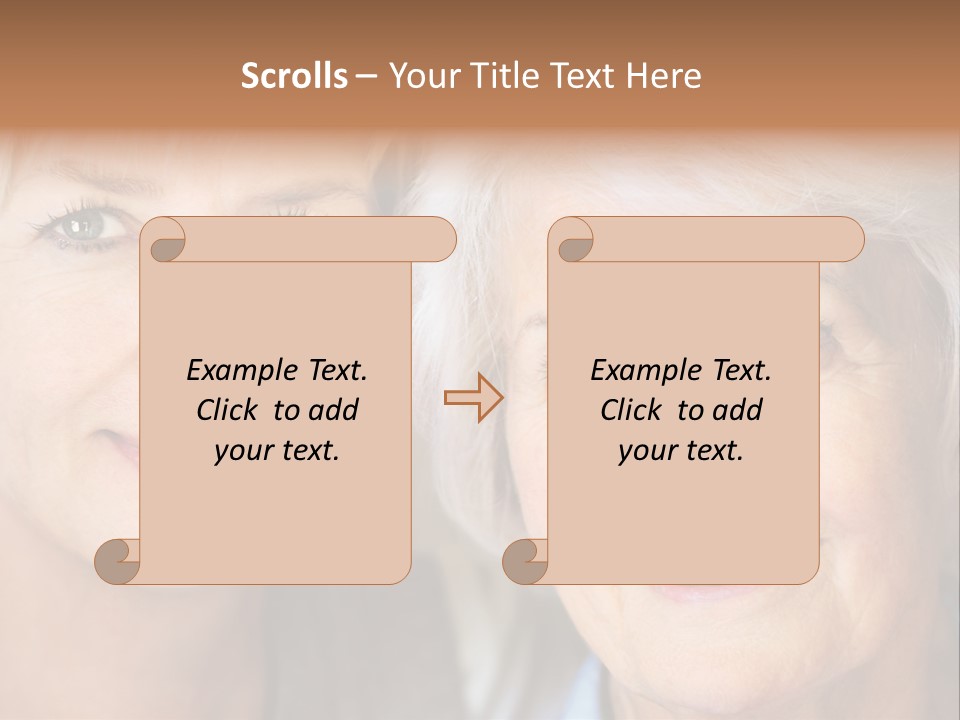 People White Hair Caucasian PowerPoint Template