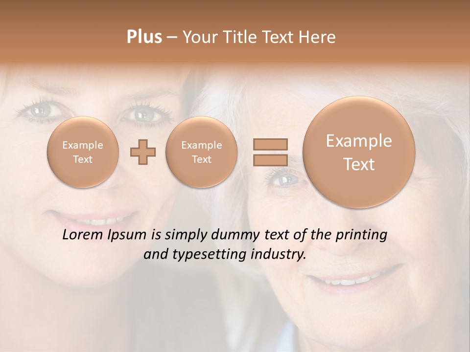 People White Hair Caucasian PowerPoint Template