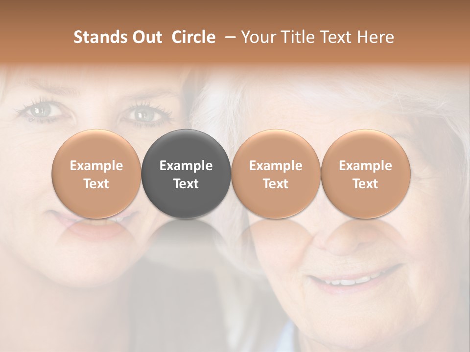 People White Hair Caucasian PowerPoint Template