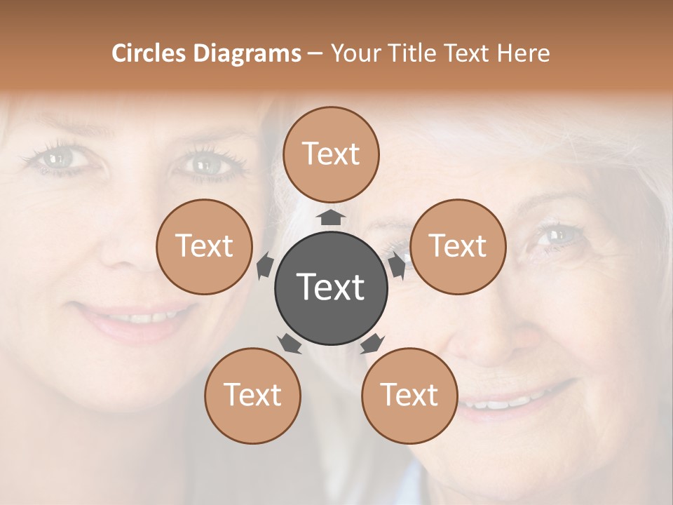 People White Hair Caucasian PowerPoint Template