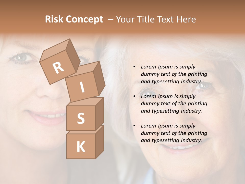 People White Hair Caucasian PowerPoint Template