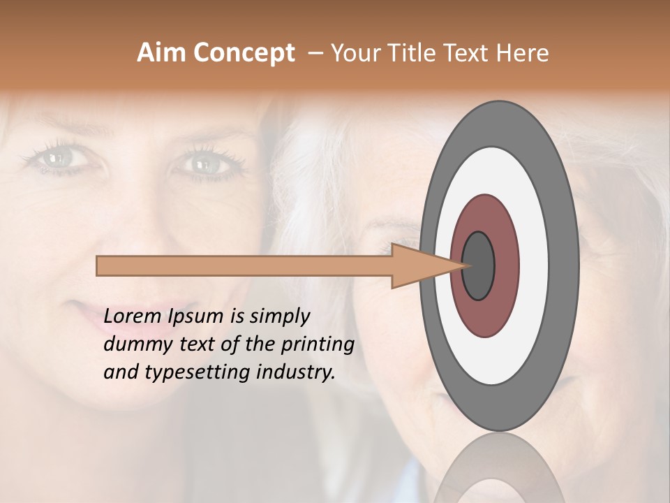 People White Hair Caucasian PowerPoint Template