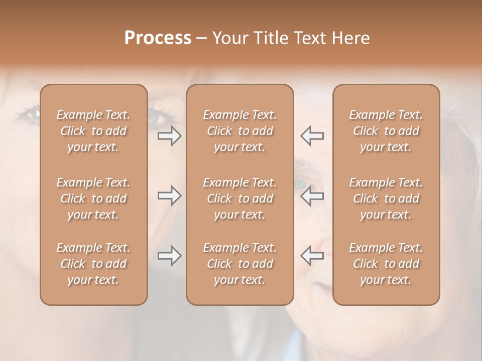 People White Hair Caucasian PowerPoint Template