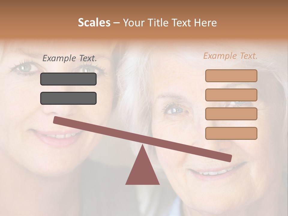 People White Hair Caucasian PowerPoint Template