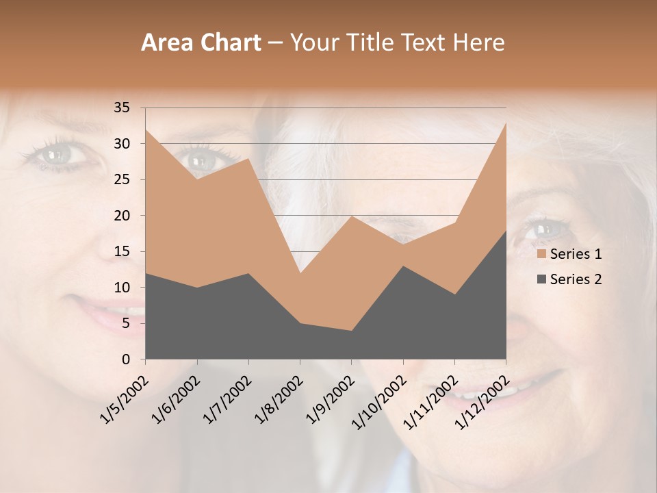 People White Hair Caucasian PowerPoint Template