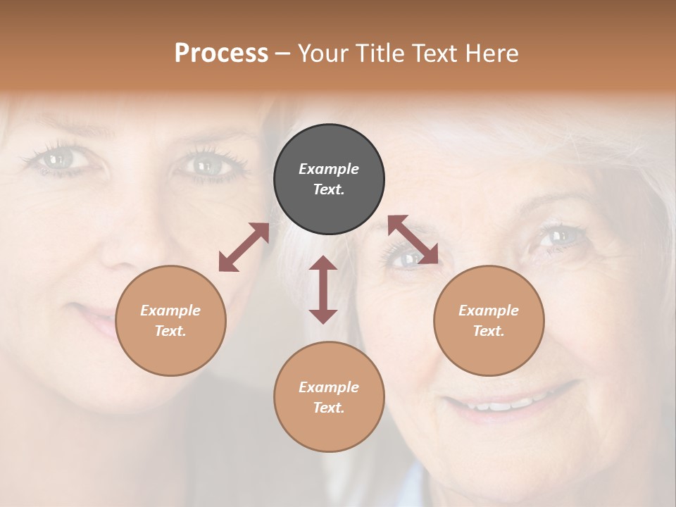 People White Hair Caucasian PowerPoint Template