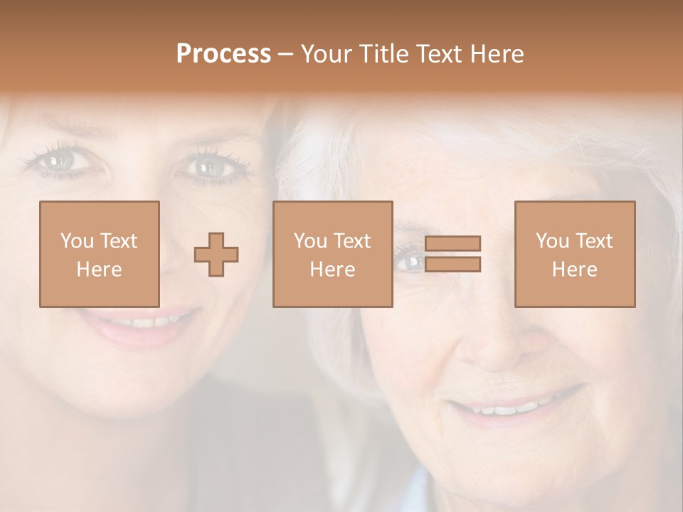 People White Hair Caucasian PowerPoint Template