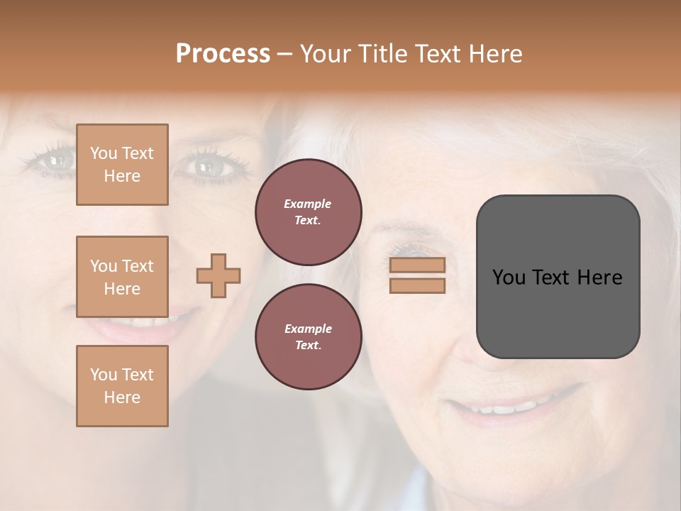People White Hair Caucasian PowerPoint Template