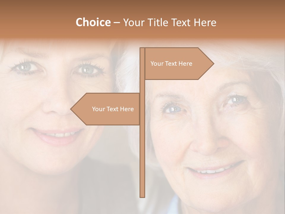People White Hair Caucasian PowerPoint Template