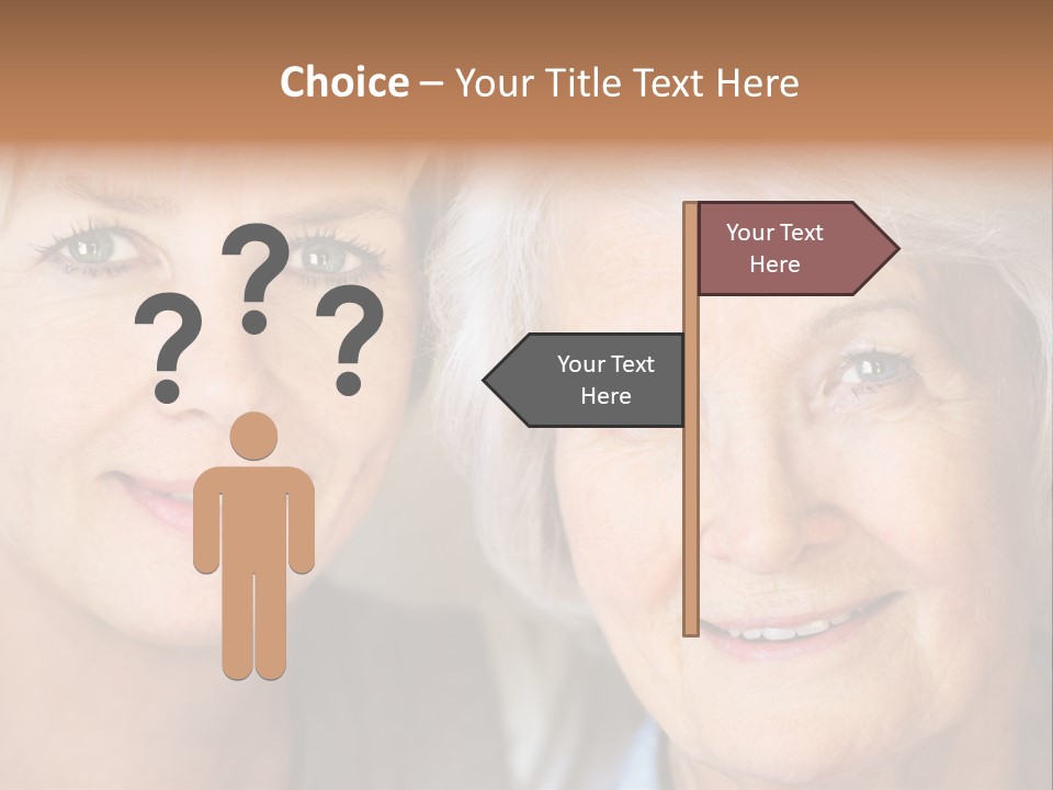 People White Hair Caucasian PowerPoint Template