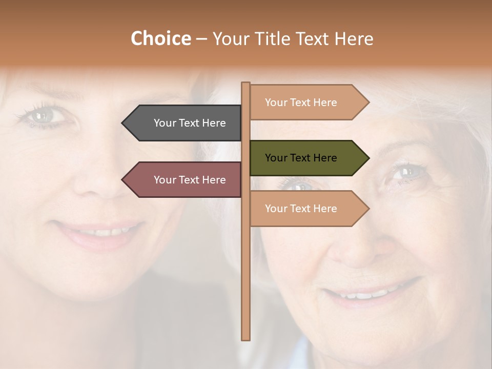 People White Hair Caucasian PowerPoint Template