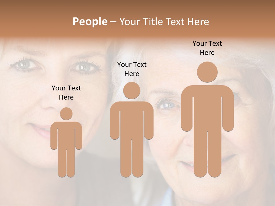 People White Hair Caucasian PowerPoint Template
