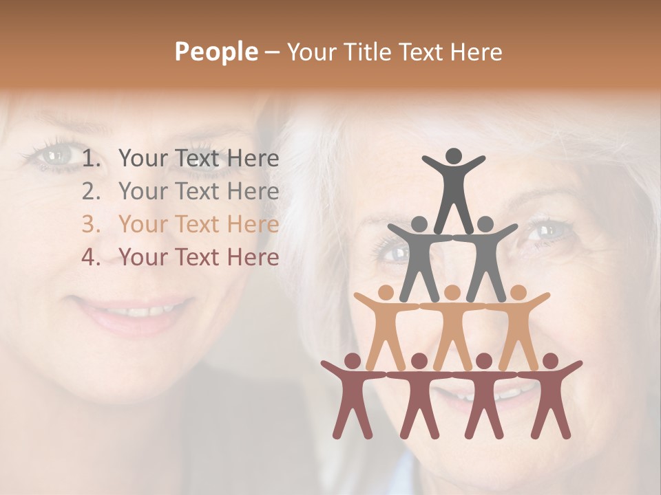 People White Hair Caucasian PowerPoint Template