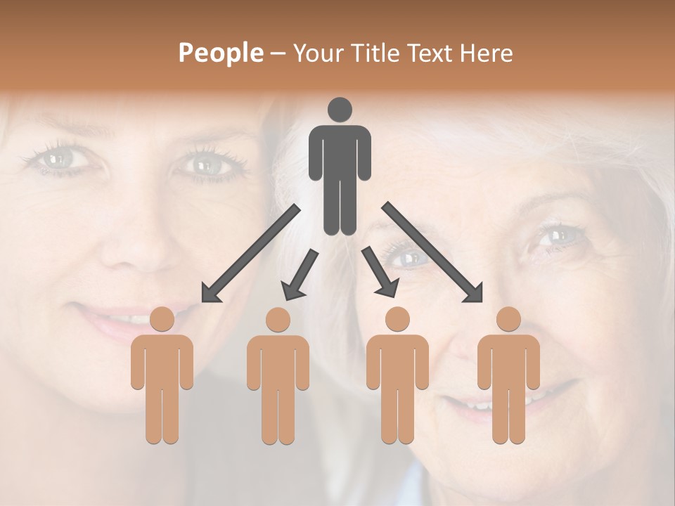 People White Hair Caucasian PowerPoint Template