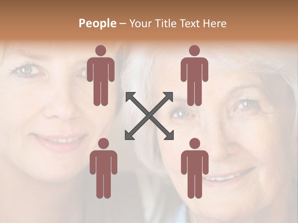 People White Hair Caucasian PowerPoint Template