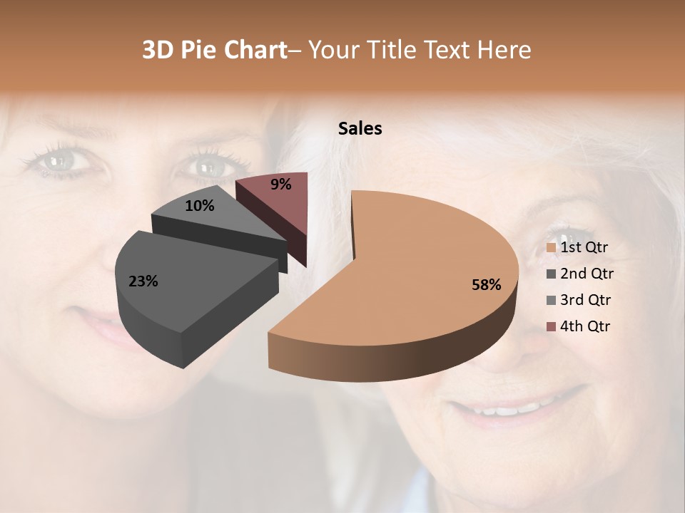 People White Hair Caucasian PowerPoint Template