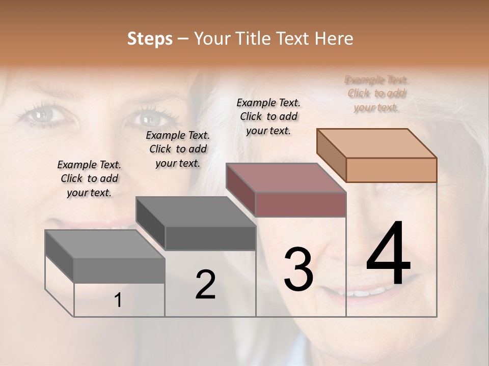 People White Hair Caucasian PowerPoint Template