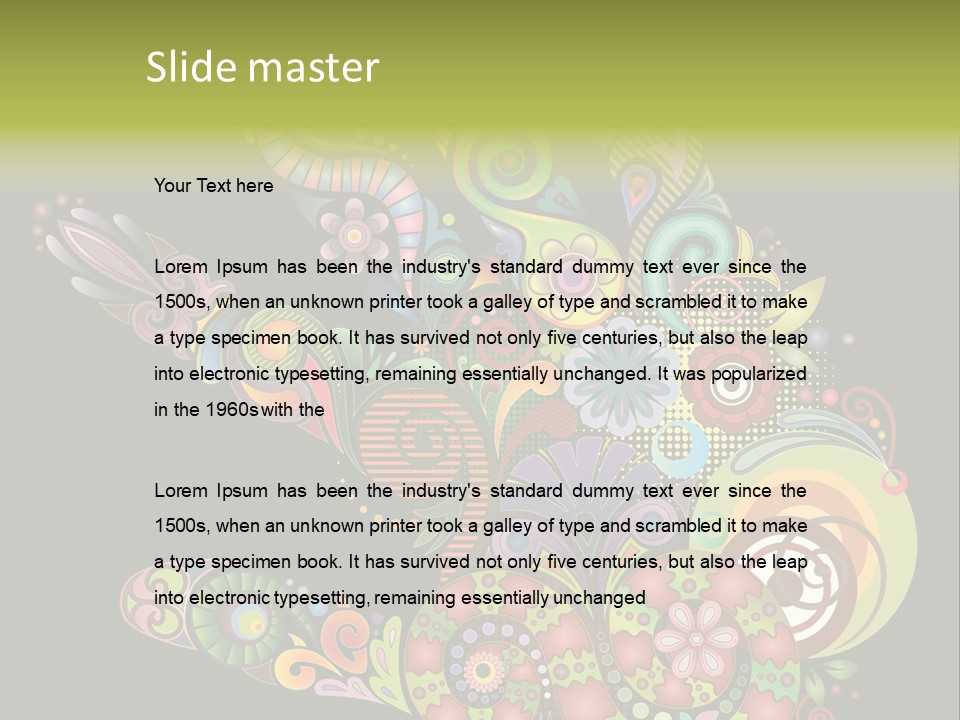 Nature Pattern Decor PowerPoint Template