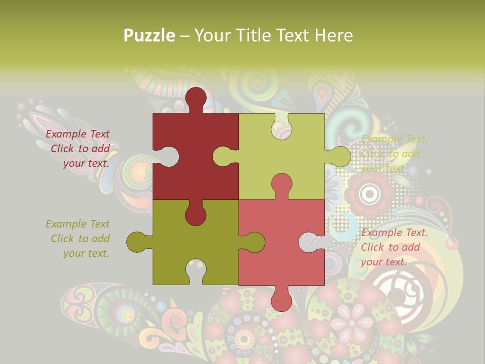 Nature Pattern Decor PowerPoint Template