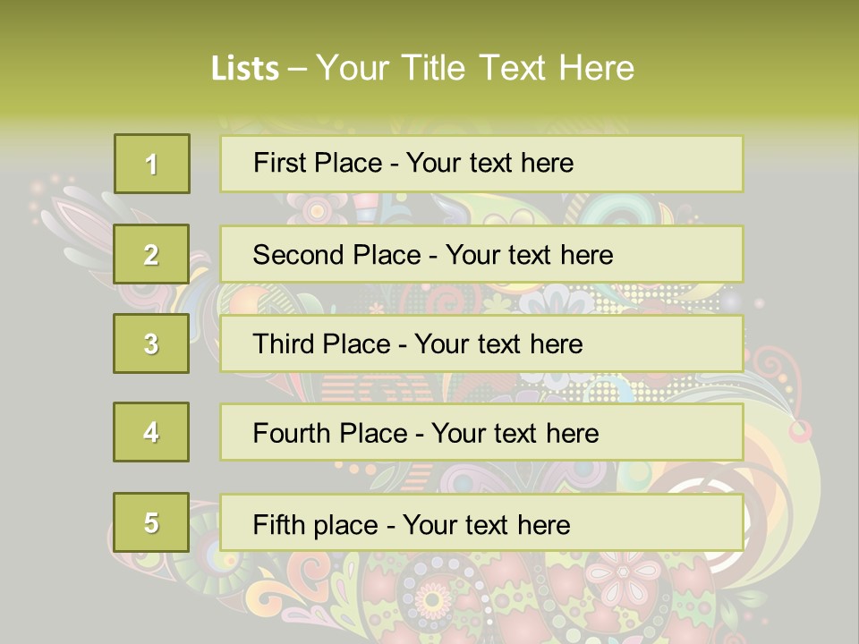 Nature Pattern Decor PowerPoint Template