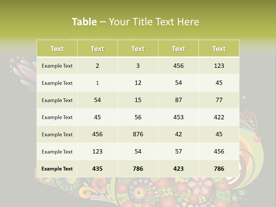 Nature Pattern Decor PowerPoint Template