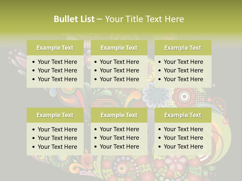 Nature Pattern Decor PowerPoint Template