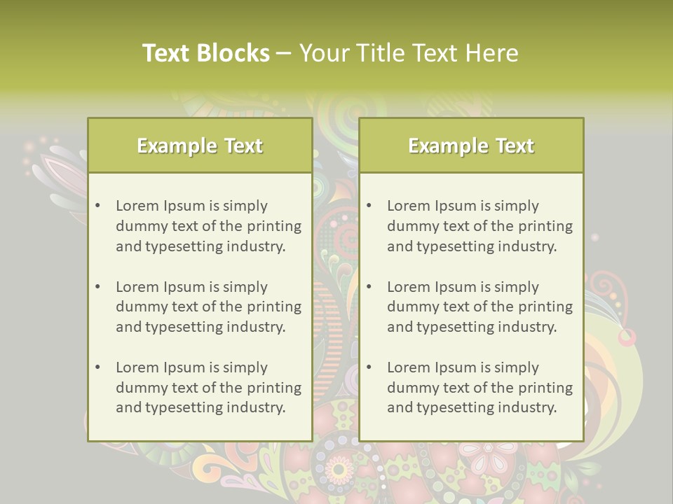 Nature Pattern Decor PowerPoint Template