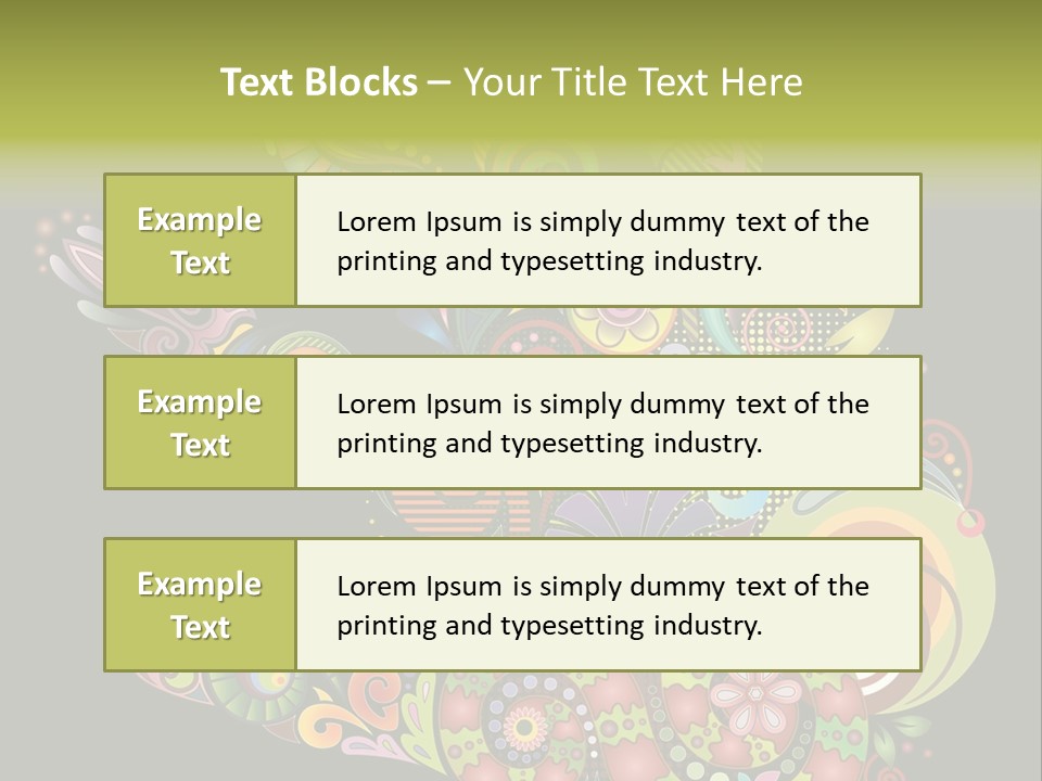 Nature Pattern Decor PowerPoint Template