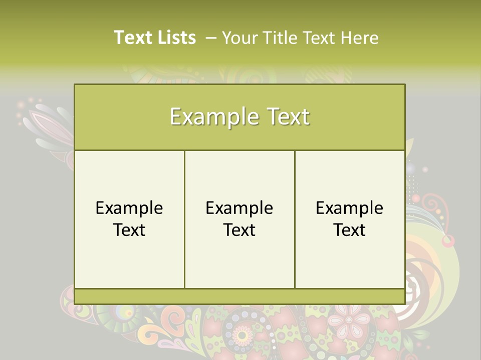 Nature Pattern Decor PowerPoint Template