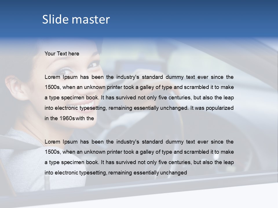 Excited Driver Cute PowerPoint Template