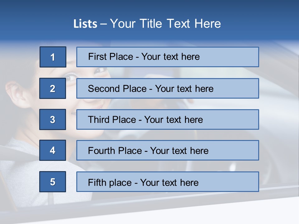 Excited Driver Cute PowerPoint Template