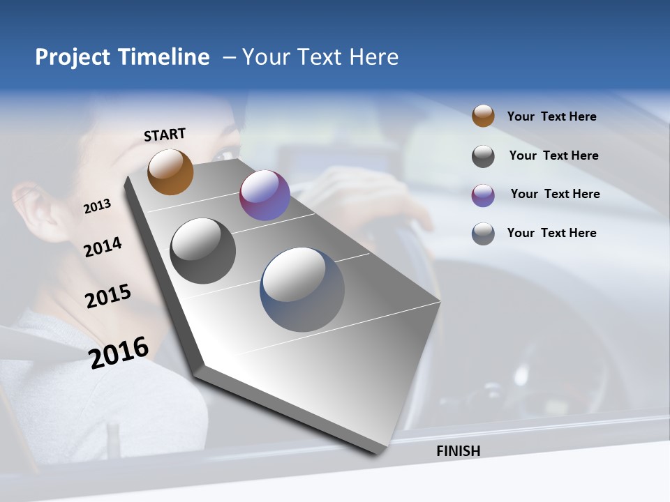 Excited Driver Cute PowerPoint Template