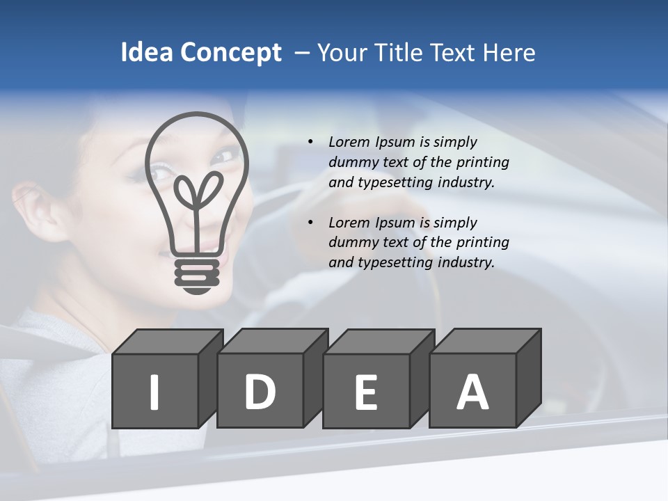 Excited Driver Cute PowerPoint Template