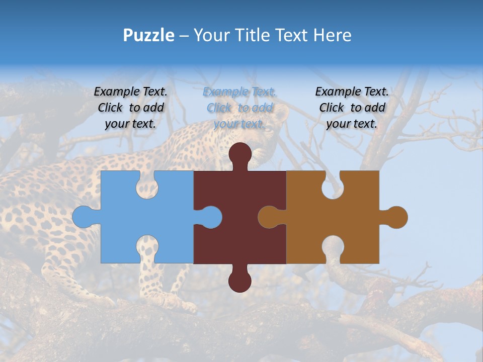 Safari Action Animal PowerPoint Template