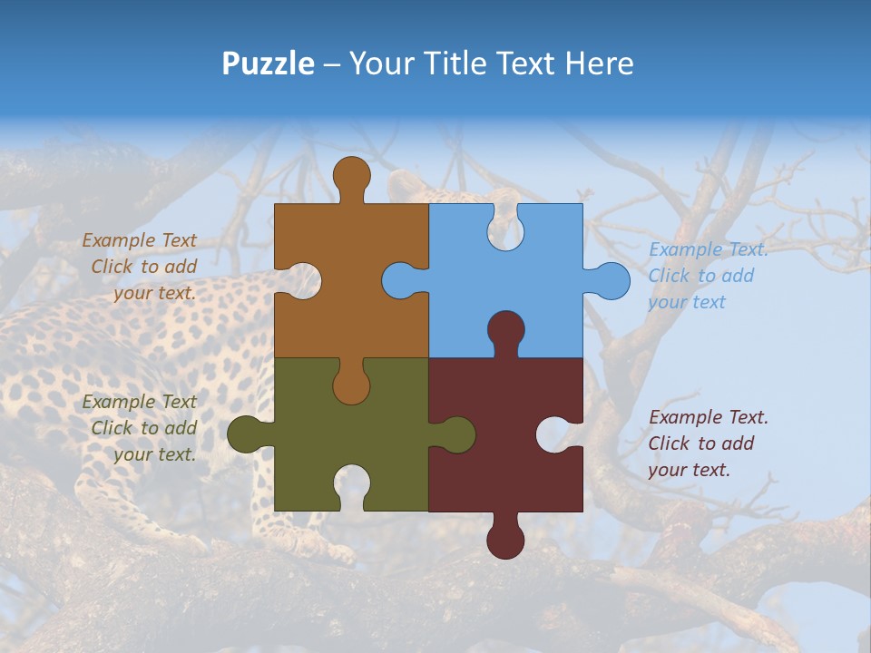 Safari Action Animal PowerPoint Template