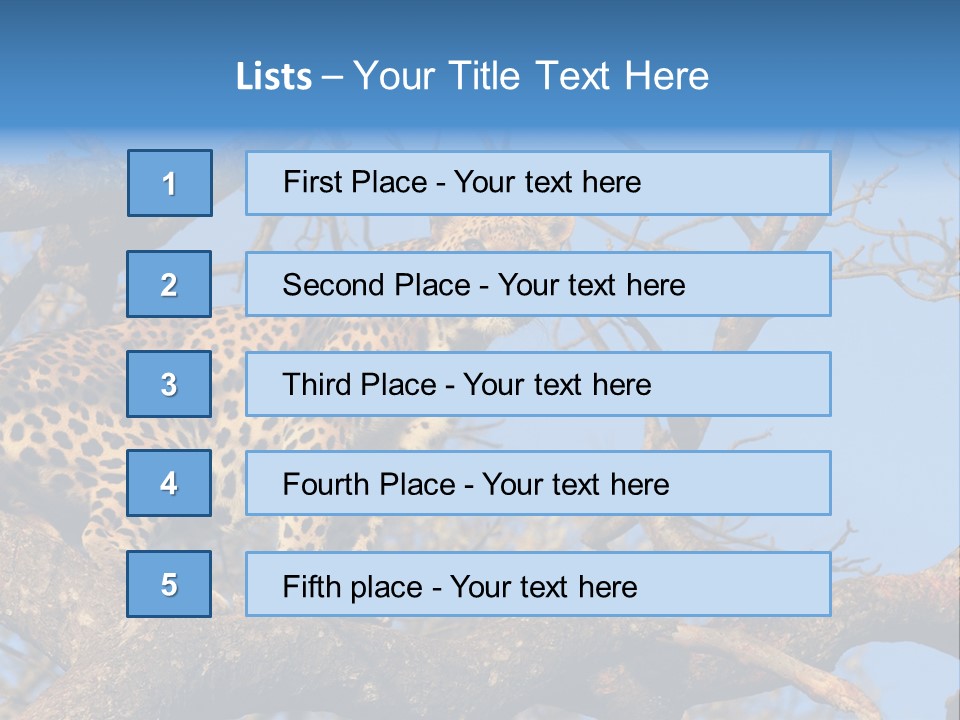 Safari Action Animal PowerPoint Template