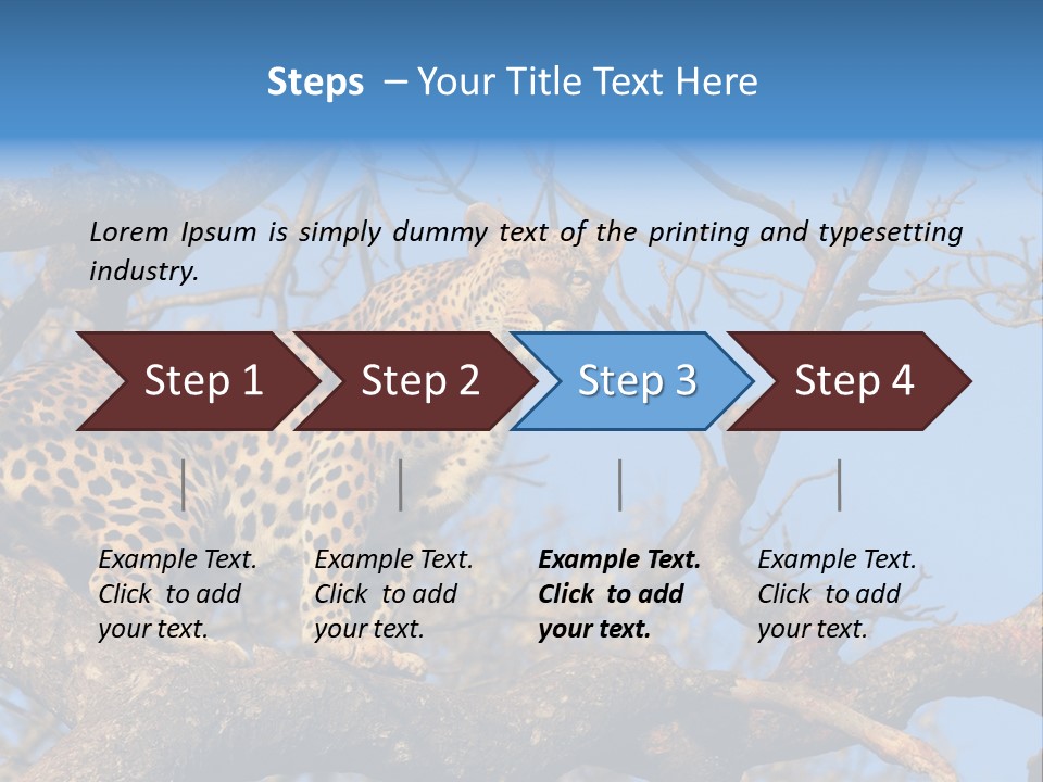 Safari Action Animal PowerPoint Template