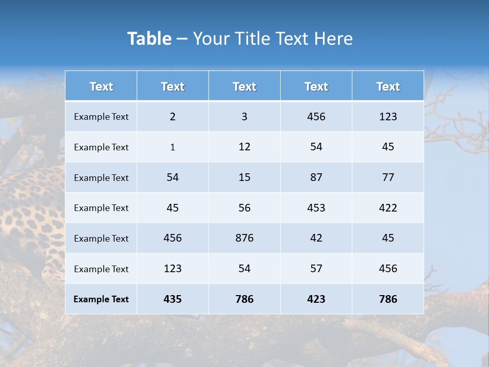 Safari Action Animal PowerPoint Template